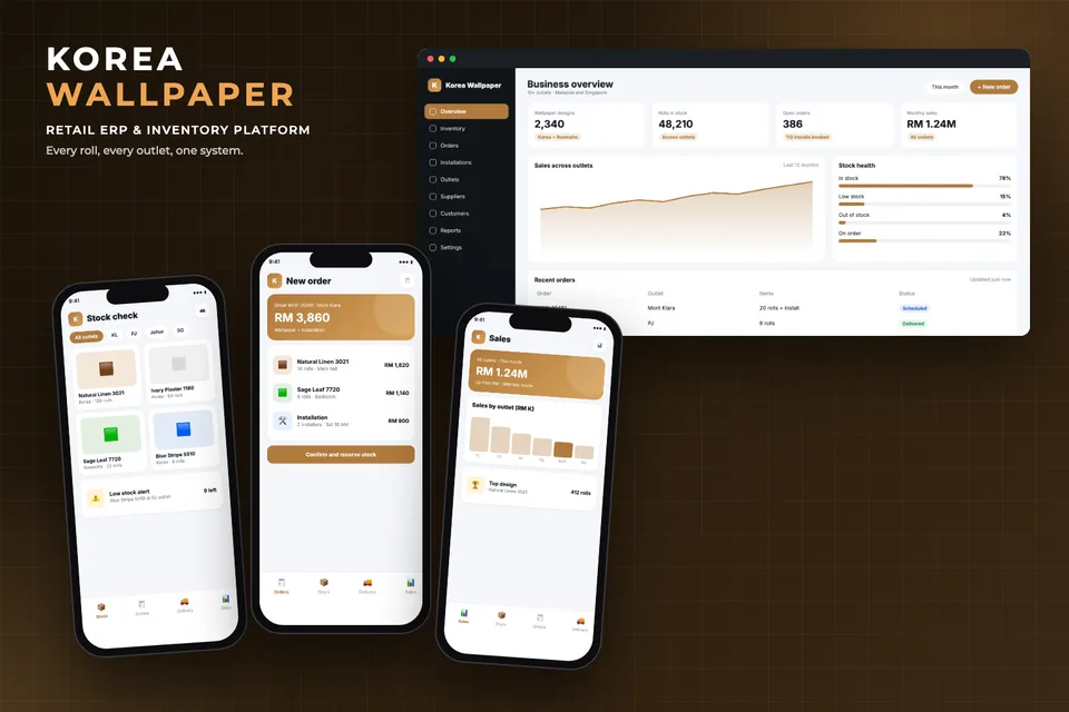 How We Built a Retail ERP for Korea Wallpaper Across Malaysia and Singapore