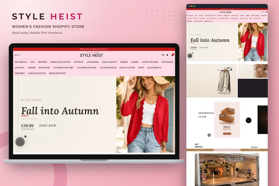 How We Built a Mobile-First Shopify Fashion Store for Style Heist